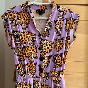 NOOWORKS magic suit onesie jumpsuit jaguar print 🐆